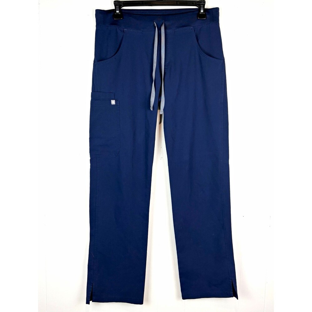 FIGS Technical Collection Women's Navy Blue Scrub Pants Sz SM Kade Straight Leg
